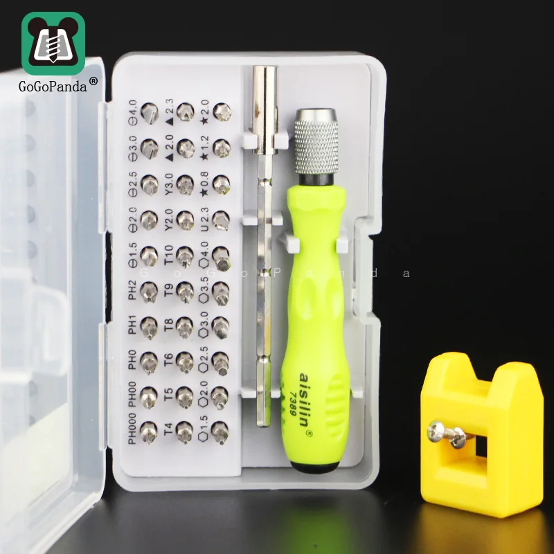 Набор отверток магнитных 32 в 1 0 8 звезд для ремонта часов и телефонов|precision screw