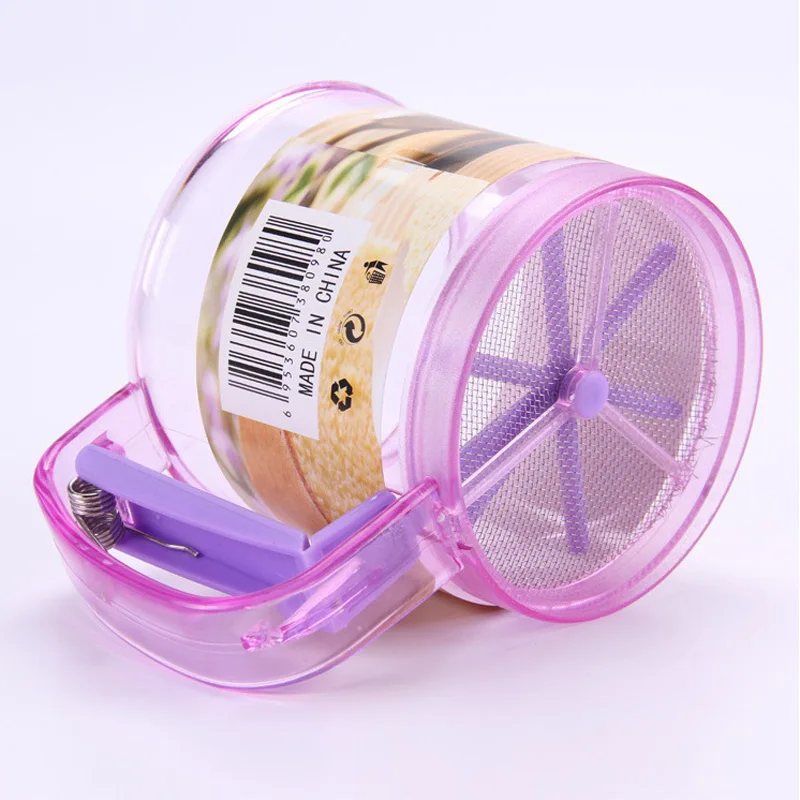 Практичное сито для муки ручное фильтр 250 мл пластиковое шейкер сахара