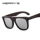 Мужские деревянные солнцезащитные очки MERRYS, дизайнерские поляризационные очки ручной работы с 100% защитой от УФ-лучей, S5085