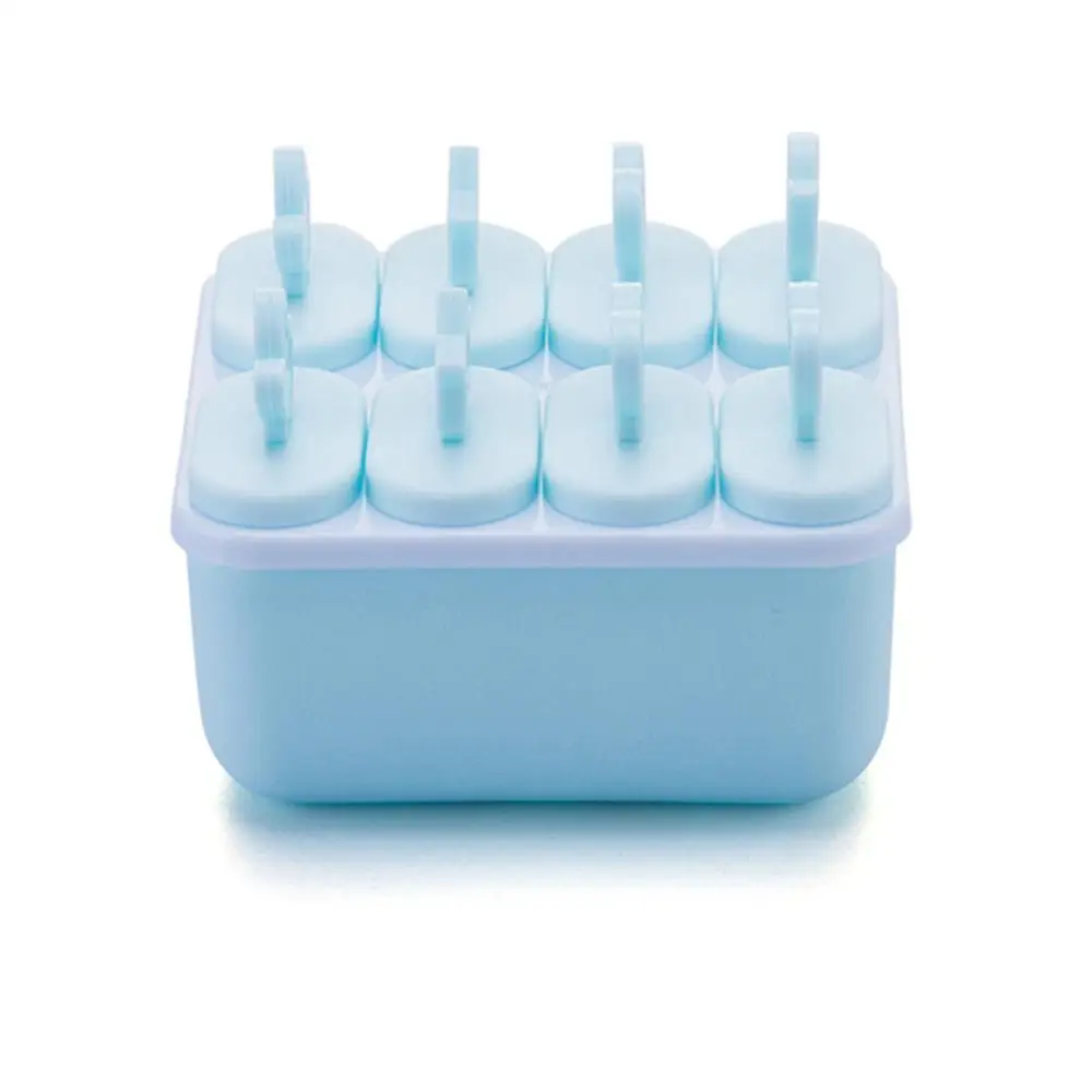 square blue Meijuner мороженое сэндвич-Производитель DIY креативная форма для Фруктового мороженого на палочке летняя форма для льда милый мультфильм PP экологическая форма Kitche - Цвет: square blue