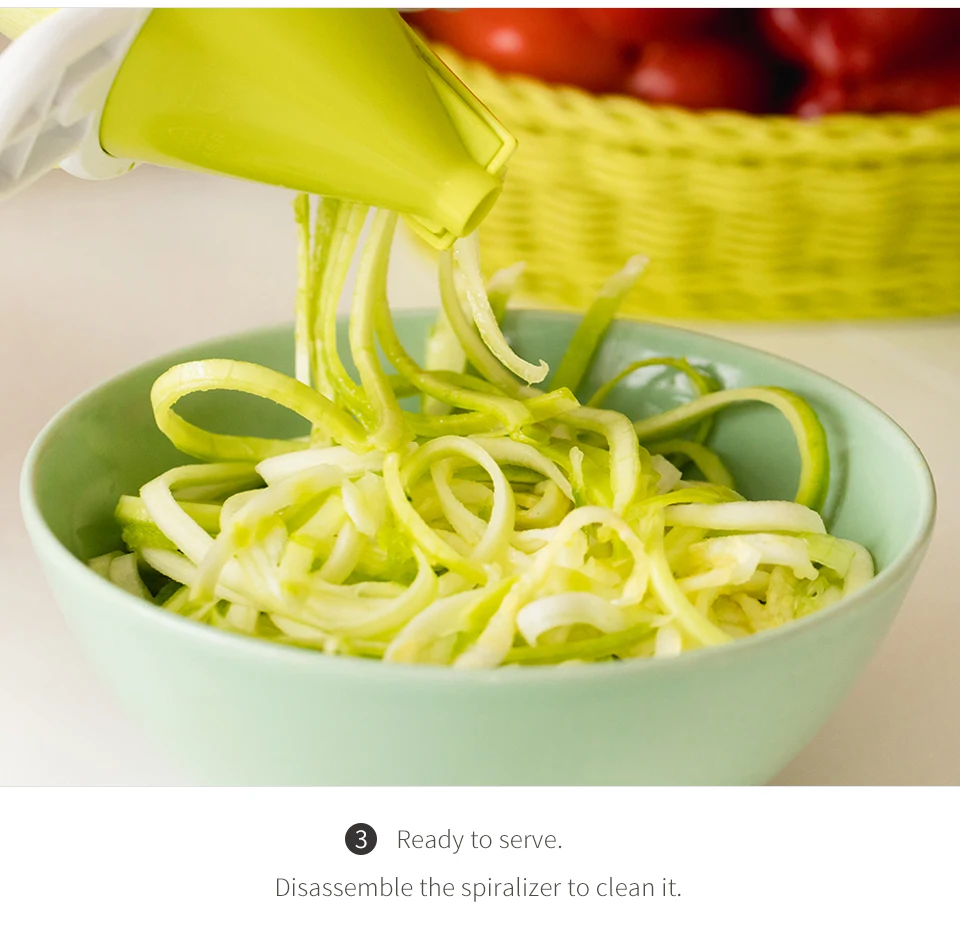 5 в 1 Кухонные принадлежности мандолина слайсер Spiralizer овощерезка мандолина еда слайсер с терка для приготовления Жульена 5 лезвий