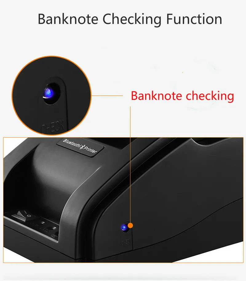POS Термальный Принтер Мини 58 мм кассовый usb-принтер чековый принтер для Resaurant и супермаркета EU/US PLUG