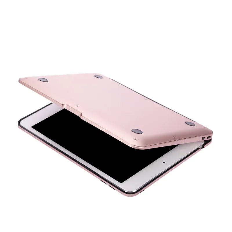 Тонкий чехол для iPad mini 4 алюминиевая Беспроводная bluetooth клавиатура 7 цветов с