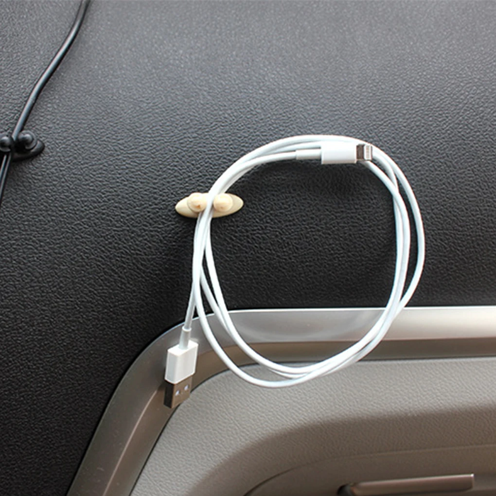 Автомобильный зажим для проводов 8 шт./Лот фиксированный USB кабеля держатель