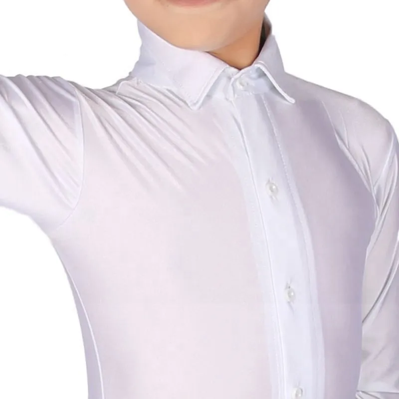 Ballroom Latin Dance Costumes Shirt Tango Cha Cha Dance Tops Competition Performance Stage Wear