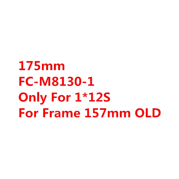 175mm FC-M8130-1 SHIMANO XT 12S M8100 12 Скоростей диаметра окружности болтов(FC-M8100-1 FC-M8120-1 FC-M8130-1 M8120 BOOST Передняя звездочка цепной передачи - Цвет: 175mm FC-M8130-1