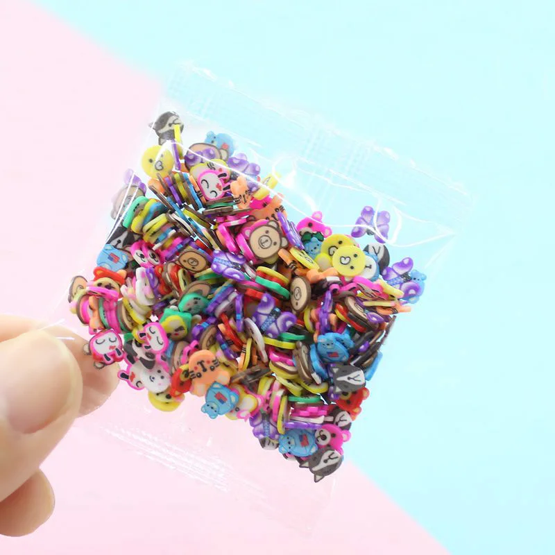 Конфеты Фрукты Fimo шарик амулеты для клейкие аксессуары пушистые DIY украшения дополнение в слизи клоунд песок игрушки Наполнитель блеск прозрачный