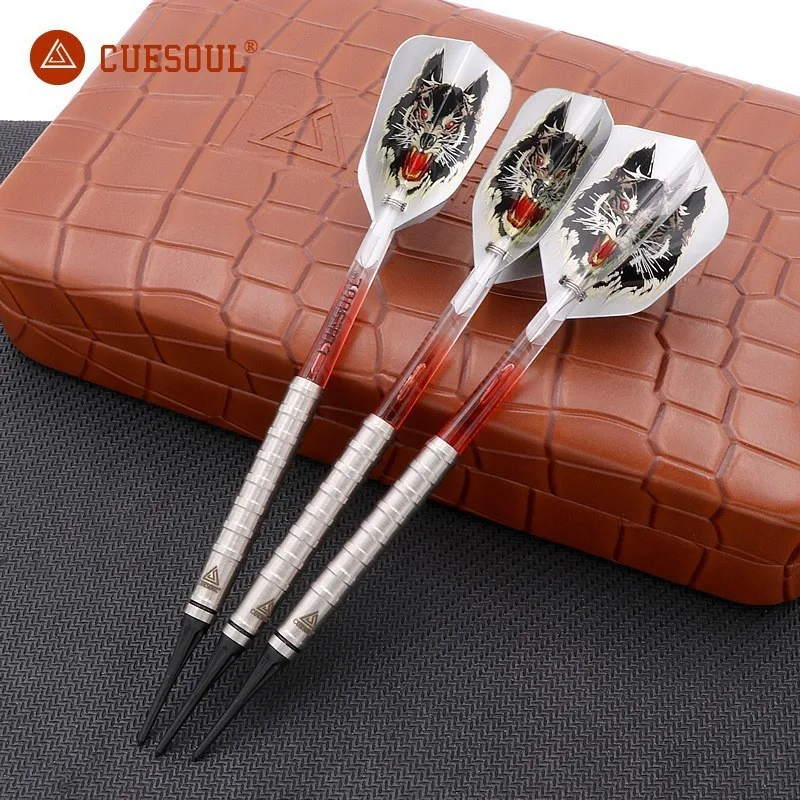 

CUESOUL 3PCS Tungsten Darts 18g Darts Professional Electronic Soft Tip Darts Wolf Dardos Flights Indoor Dartboard Games