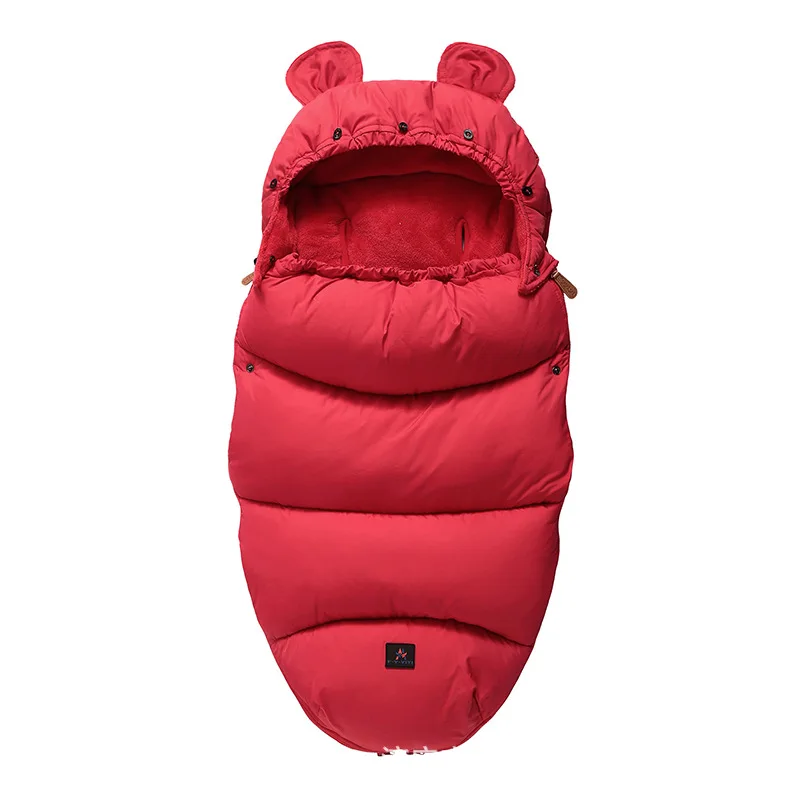 red Конверт для новорожденных YOYA Plus VOVO YUYU Детские коляски спальный мешок на весну и зиму теплые спальные мешки халат младенческой коляски конверты новорожденных Footmuff - Цвет: red