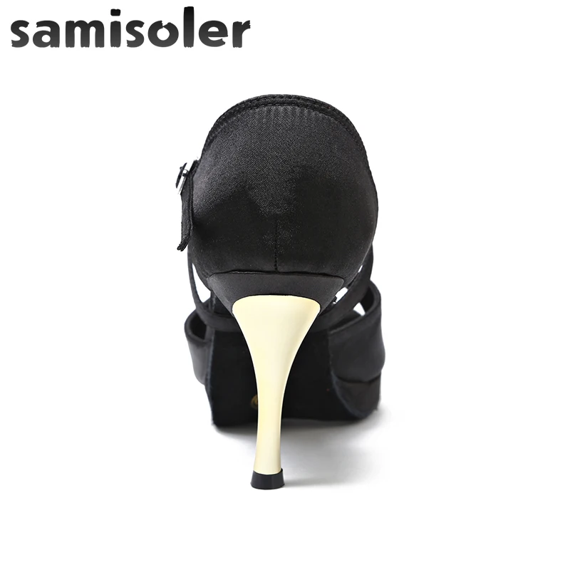 Женские атласные туфли Samisoler для бальных танцев профессиональные женские