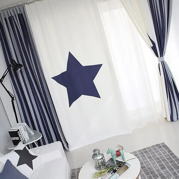 INS/2 шт. модные геометрические занавески на заказ современные для гостиной