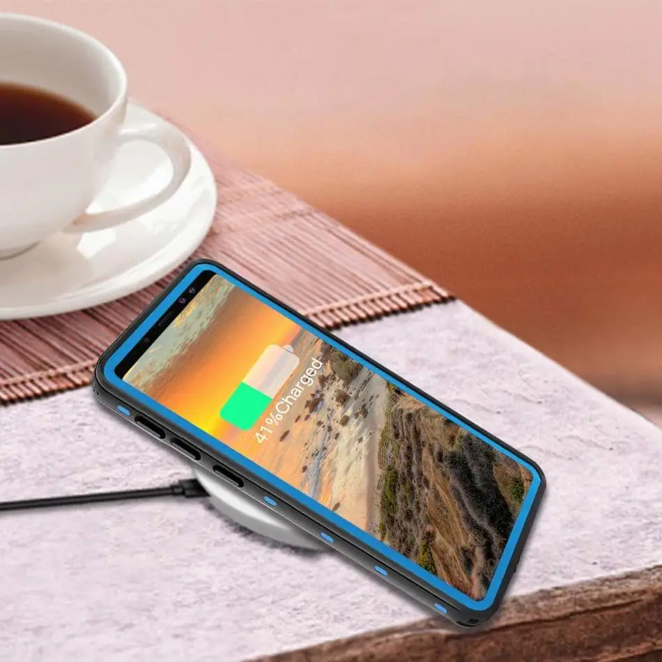 Прозрачный 3D Водонепроницаемый чехол для телефона samsung Galaxy Note 9 полная защита