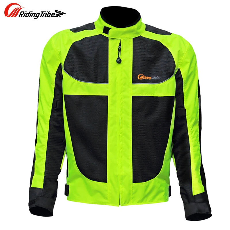 Мужская мотоциклетная Светоотражающая куртка Защитная Сетчатая одежда для езды
