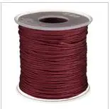 red coffee color 1 мм 100 ярдов/рулонная веревка макраме, атласные нейлоновые шнуры/веревка Kumihimo, китайский шнур с узлом, сделай сам, браслет, ювелирное изделие - Цвет: red coffee color
