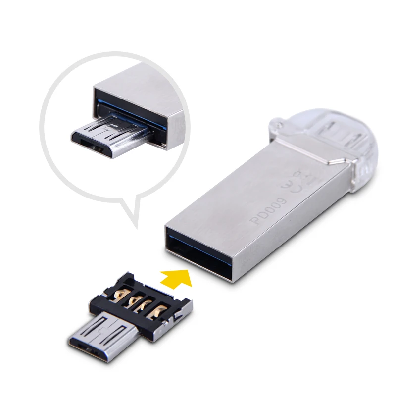 DM MicroUSB к USB OTG адаптер для Android функция превращение в телефон флеш-накопитель