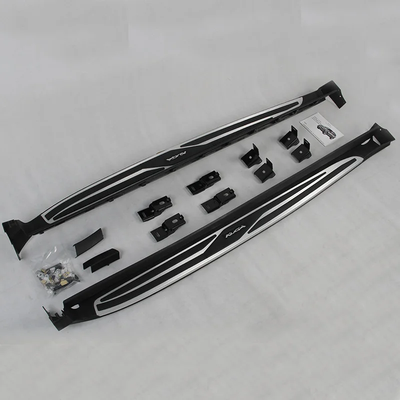 

aluminium side step running board Nerf bar with white badge FIT for Ford Kuga Escape 2012-2020