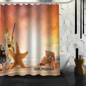 Занавеска для душа, водонепроницаемая шторка из полиэстера, размеры 150 х180 см 165х200 см 180 Х200 см