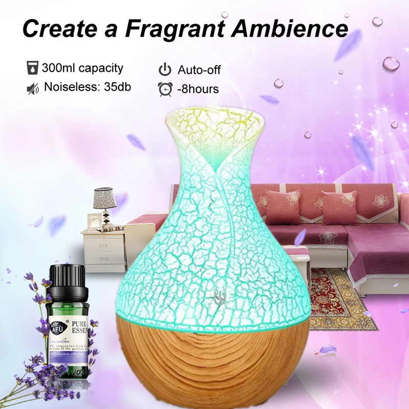 Diffuserlove 130 мл USB увлажнитель воздуха ультразвуковой диффузор эфирного масла