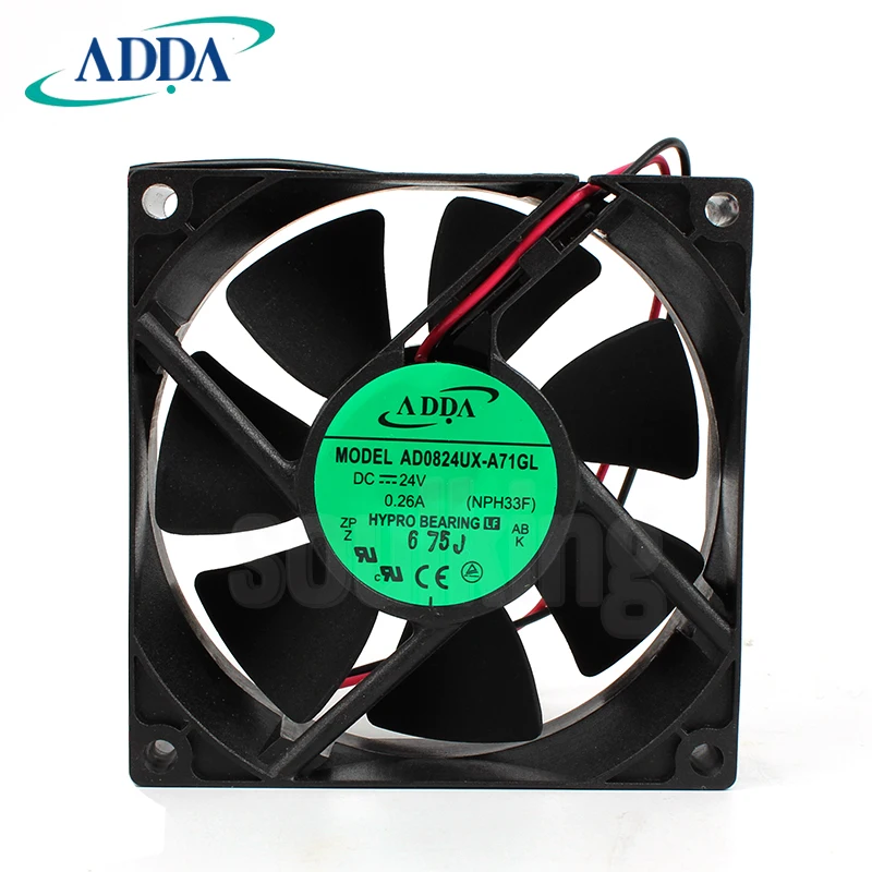 Новый ADDA AD0824UX-A71GL 8025 24V 0.26A высокий объем воздуха вентилятор охлаждения |