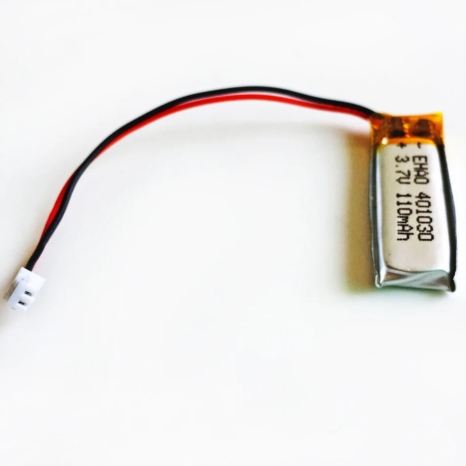 10 шт. 401030 3 7 В 110 мАч литий-полимерная LiPo аккумуляторная батарея с JST 1 25 мм 2pin для Mp3