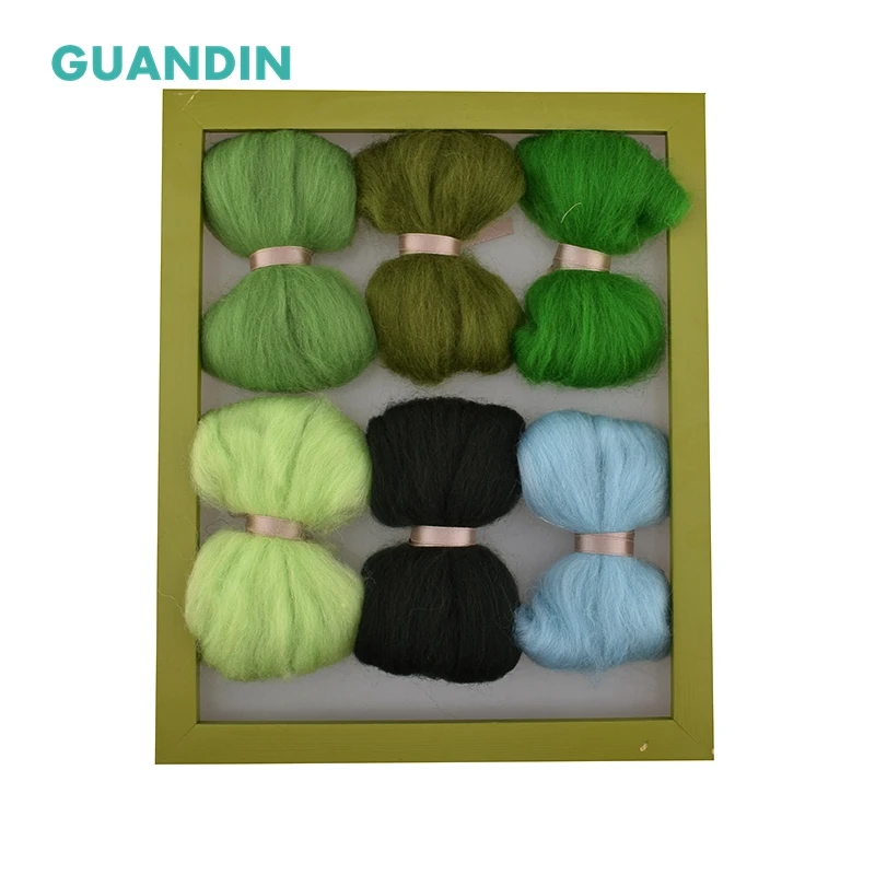 GuanDin необработанный шерстяной войлок сделай сам/рукоделие/валяние/ручная работа