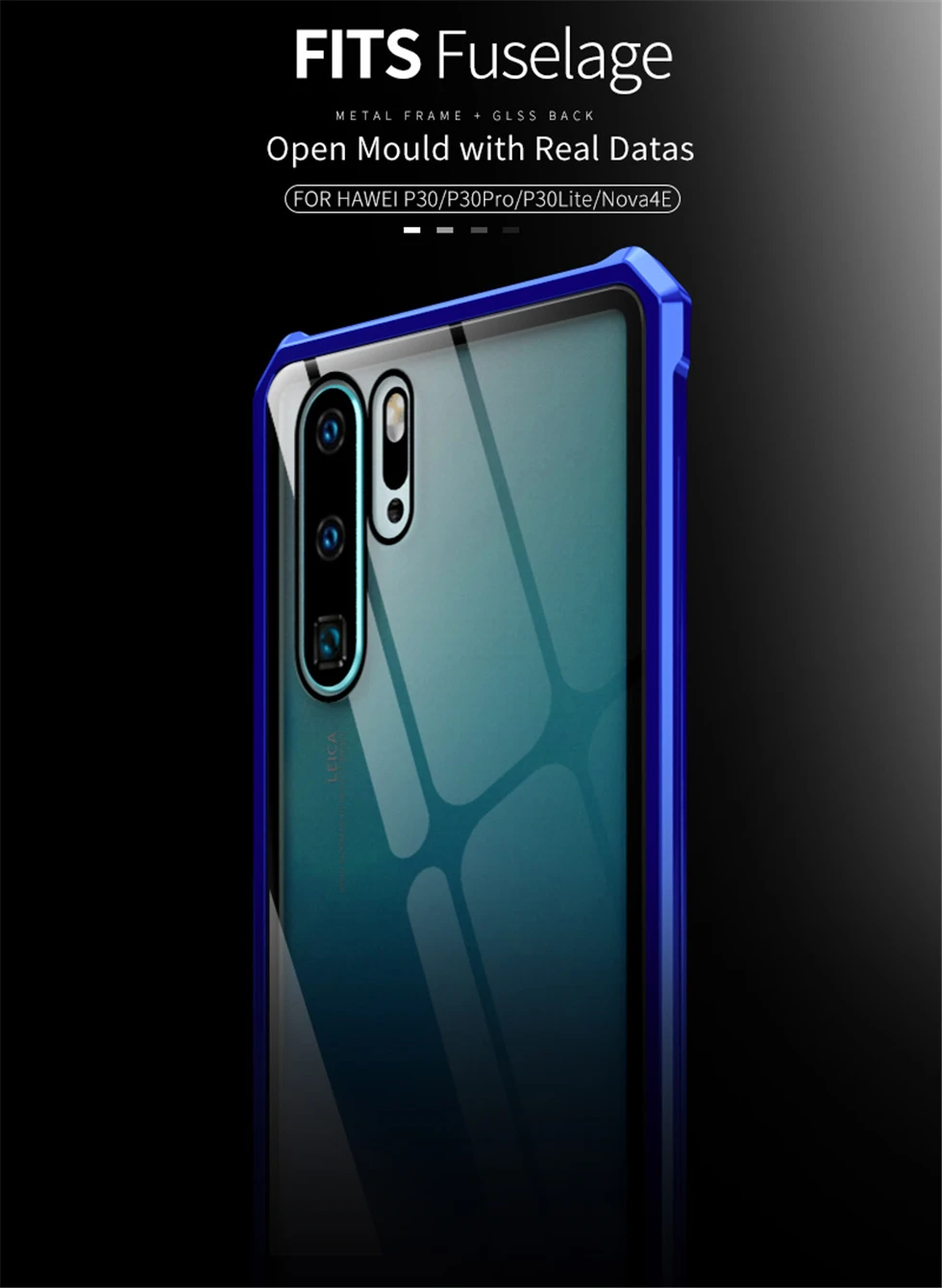 Противоударный металлический бампер Leanonus для huawei P30 Pro P30 Lite чехол из закаленного стекла задняя крышка для huawei P20 Lite P20 Pro Чехол
