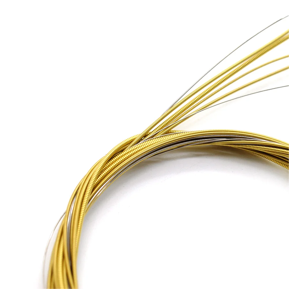 Акустическая гитара 6 шт./партия стальные струны набор деревянных гитарных струн