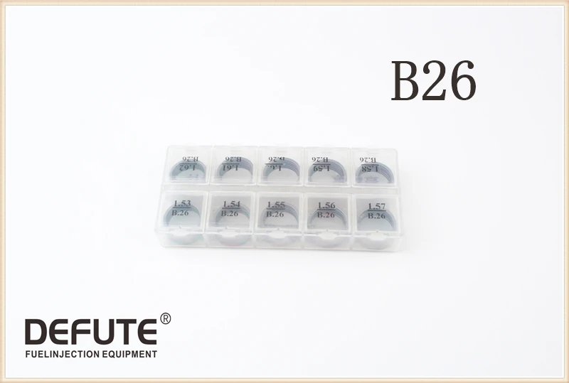 50 штук Регулировочная шайба B26 Комплект регулировки форсунок общего железнодорожного типа Прокладка Подложка Ремонт