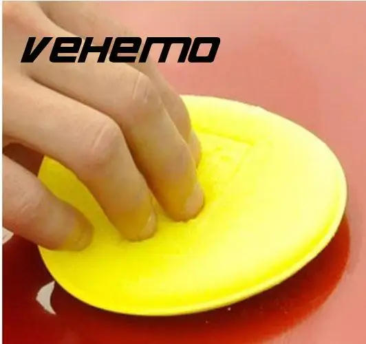

Pads Waxing Sponge Durable Yellow Polish Wax Foam Stretchy 12-Piece Applicator Pads Car