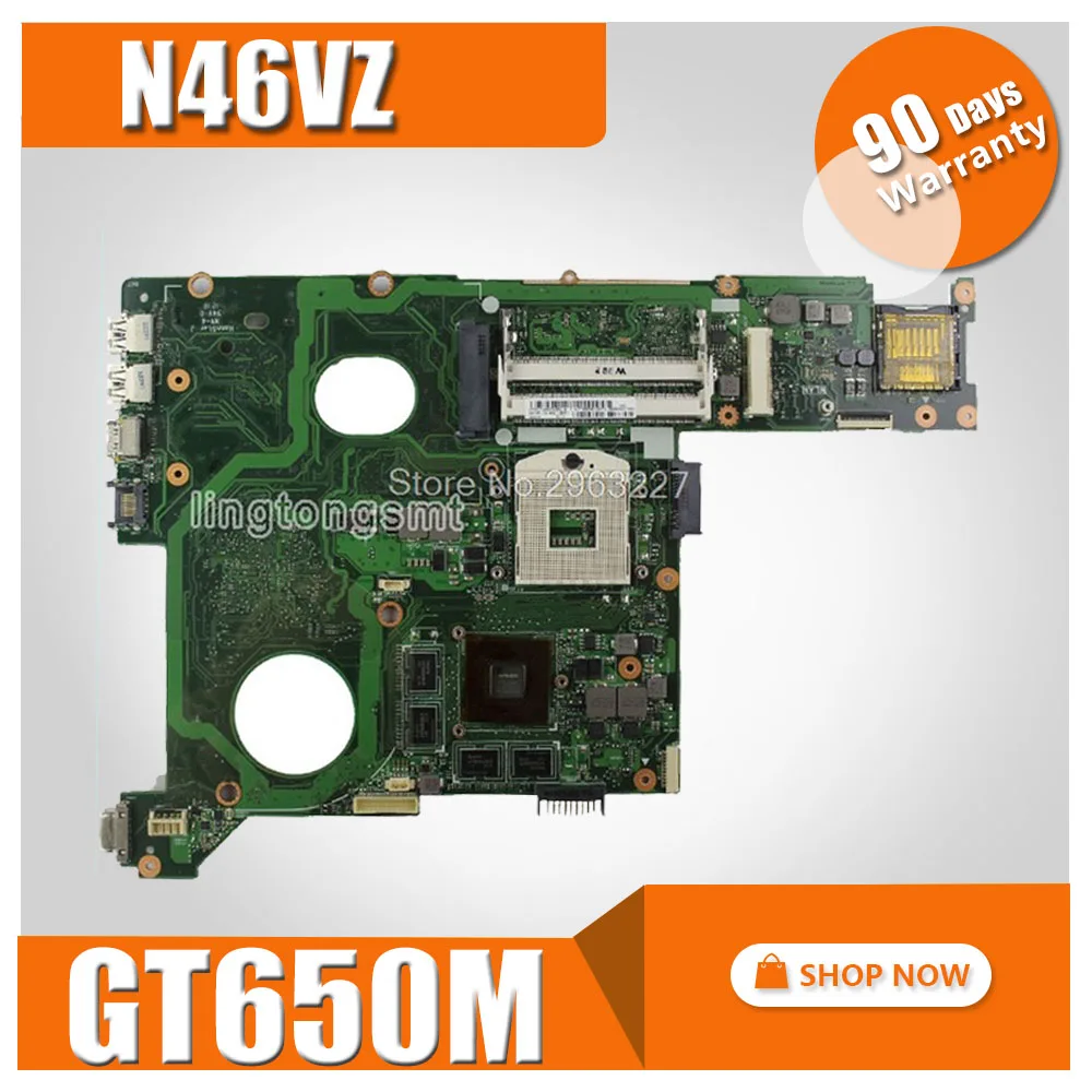 N46VZ материнская плата GT650M 2 ГБ для For Asus N46V N46VM N46VB N46VJ ноутбука Материнская Тест 100%