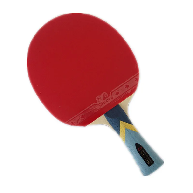 

Table Tennis Bat Racket Long Short Handle Ping Pong Paddle Racket Set Double Face Pimples In