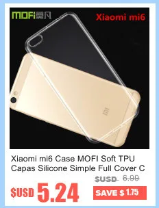 Xiaomi mi 6 Чехол чехол MOFI 3 in1 Жесткий для задней панели чехол для xiaomi mi 6 полный Чехол, Fundas Capas чехол для xiaomi mi 6 Чехлы 5,15''