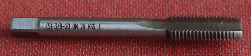 1 шт., UN standard hss 6542, сделанный кран 3/8-20, UN Pipe tap, hss машинный кран для изготовления металлических деталей, внутренних нитей