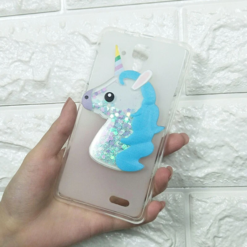 Dneilacc Glitter Bling Cover For Lenovo A536 Silicon Phone Case Dynamic Liquid Quicksand Cases | Мобильные телефоны и
