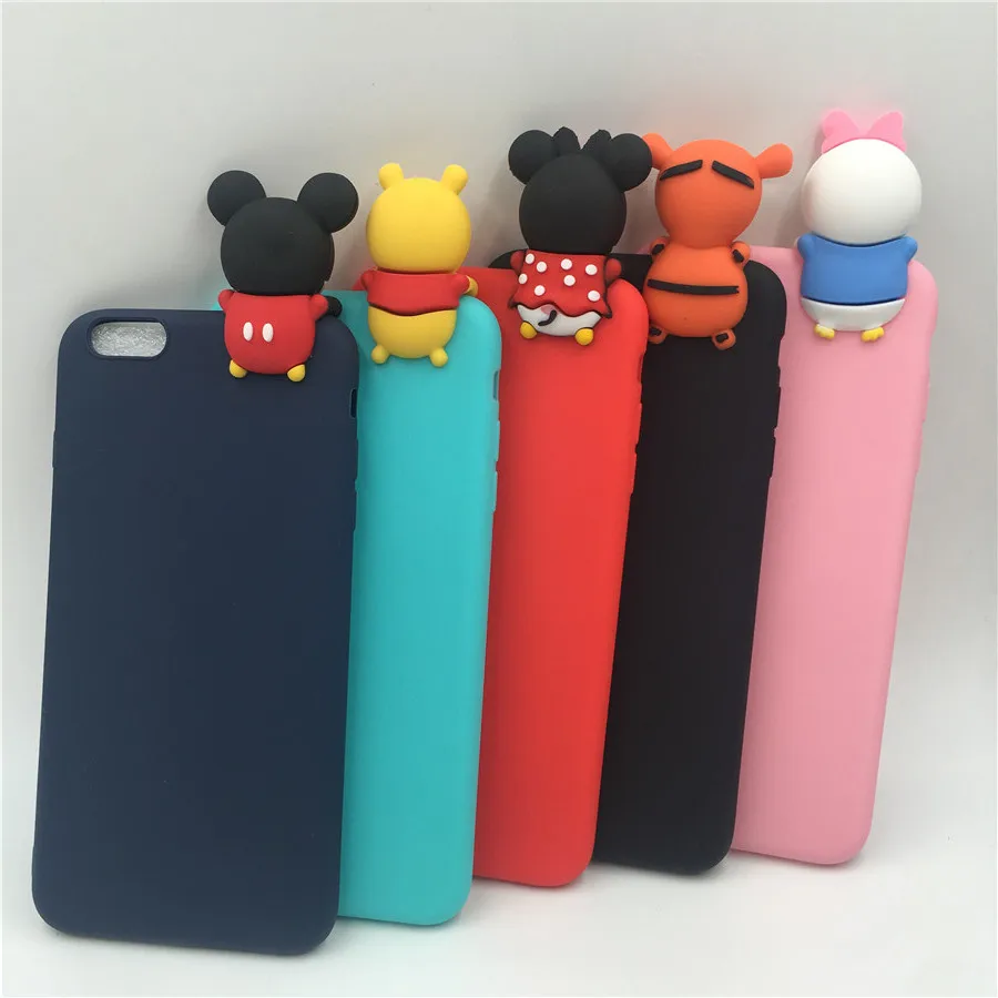 3D Lovely Cute Mickey Minnie Mouse kitty cat Soft TPU case For Huawei P8 lite 2017 P9 P10 P20 Lite Honor 9 6C 6A Mate10 |