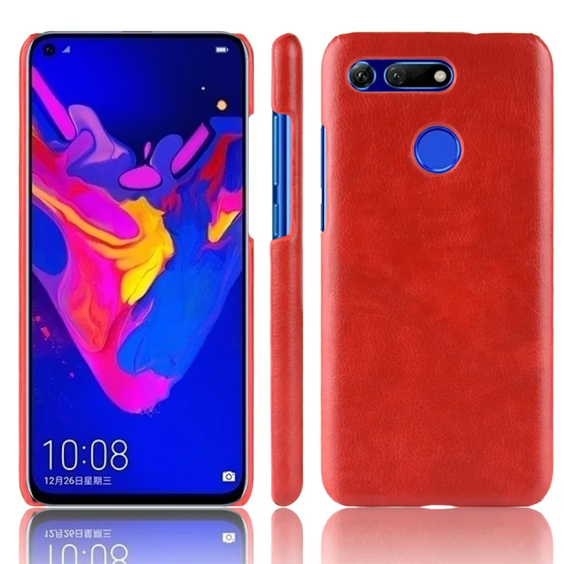 Чехол для Huawei Honor View 20 жесткий кожаный чехол телефона из поликарбоната View20