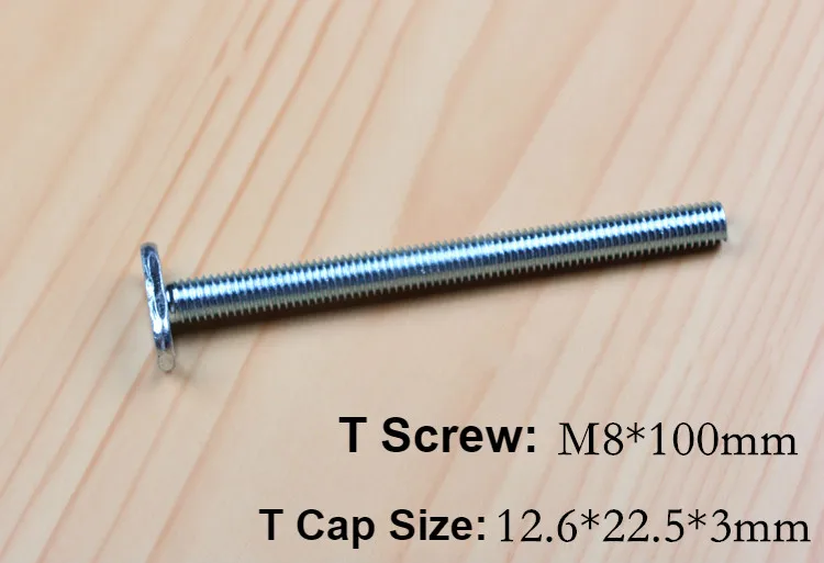 1Pc T Screw 1 шт. алюминиевый сплав т-треки слот торцовочный трек джиг приспособление т-образный слот, деревообрабатывающий прессовый зажим, т-винт т-слайдер, блок давления - Цвет: 1Pc T Screw
