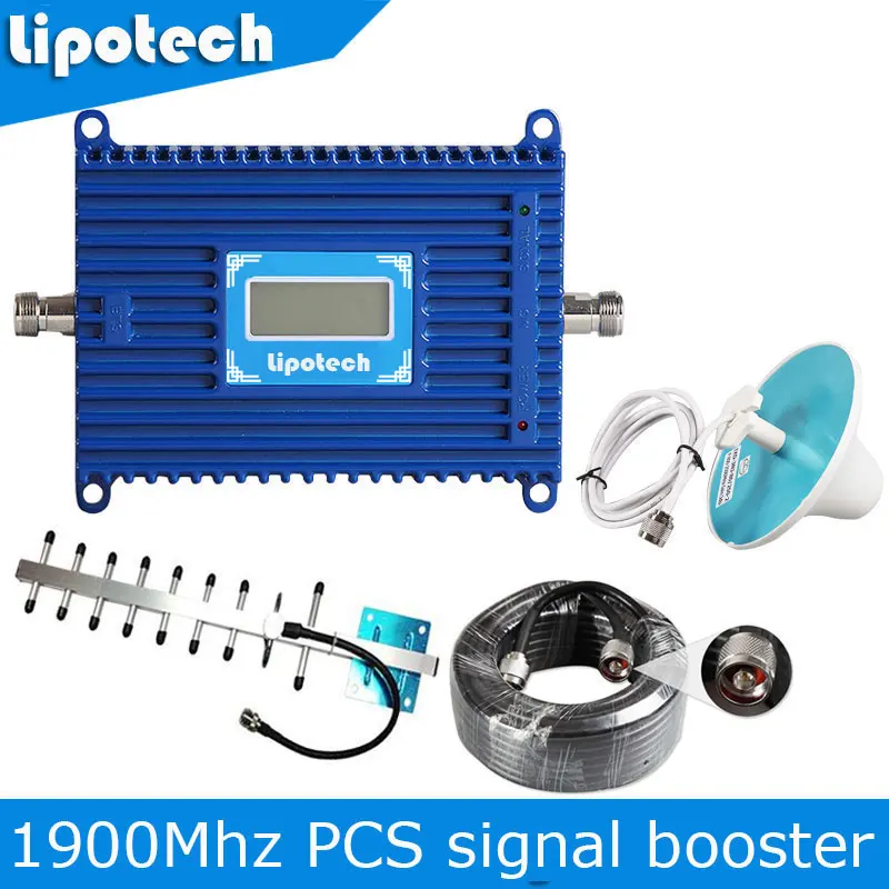 High quality 1900MHz Verizon Cell Phones Amplifier 70dBi PCS 1900 3G 4G LCD Mobile Phone Signal Repeater Booster Extender | Мобильные