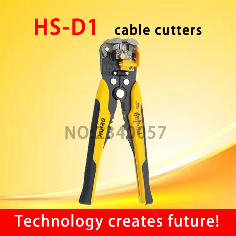 HS-D1 AWG24-10 (0.2-6.0mm2 ) Дизайн Многофункциональные автоматические обжимные клещи для снятия изоляции кабельной проволоки и резки