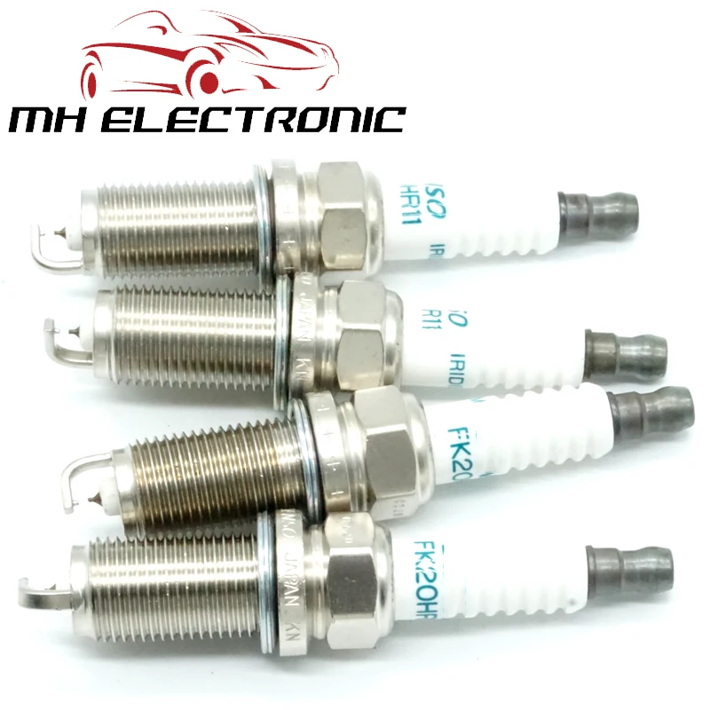 MH ELECTRONIC 4 шт./лот 90919-01247 FK20HR11 Свеча зажигания для TOYOTA VITZ RACTIS IST SIENTA COROLLA AURIS CAMRY LEXUS RAV4
