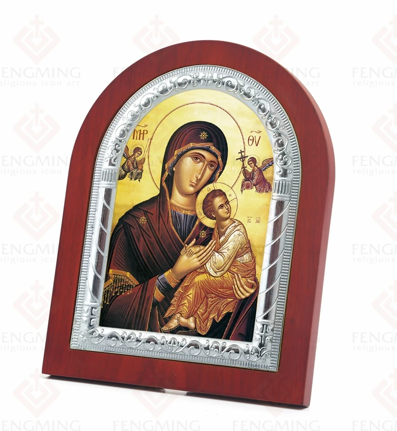 Дева Мария религиозная Серебряная икона Богоматерь вечная помощь римская