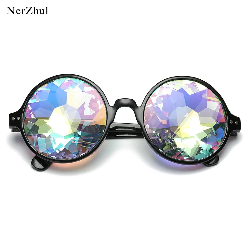 NerZhul круглый калейдоскоп Rave брендовые дизайнерские голографические