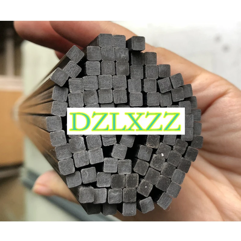 2/4/10pcs 1/1 .4/1.5/2/3/4/5/6/8/10mm x 500mm length Pultruded Square Solid Carbon Fiber Rod CFR rods Drone Accessories | Игрушки и