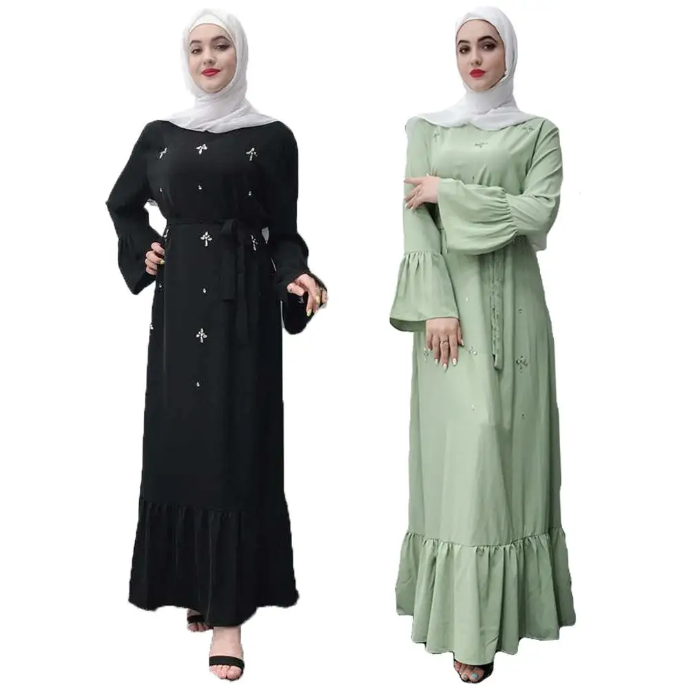 Мусульманское платье Abaya элегантное женское длинное макси для вечеринки