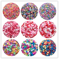 100glot polymer hot clay sprinkles colorful heart five star snowflakes bow candy for crafts making diy