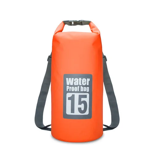 15L Orange Winmax Открытый Водонепроницаемый сухой мешок рюкзак мешок сумка для хранения Рафтинг Спорт Каякинг каноэ сумки для плавания дорожные наборы рюкзак - Цвет: 15L Orange