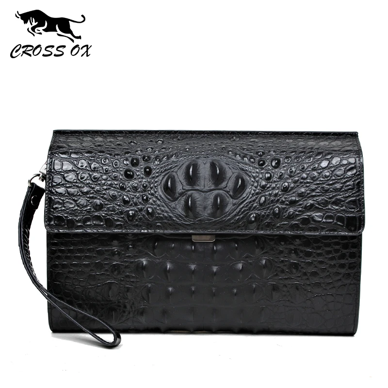 CROSS OX 2016 Летний Новый Прибытие Натуральная Кожа Мужчины Сцепления кошельки Для