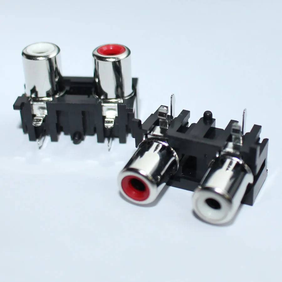 50 шт. Новый 2 pin RCA разъем Аудио Видео AV концентрический разъем|connector 2|connector socketconnector