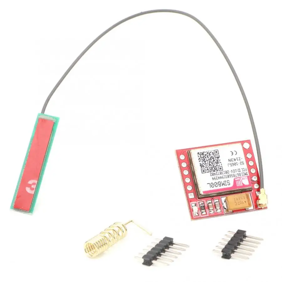 SIM800L GPRS плата GSM Модуль Kit карта MicroSIM TTL последовательный порт пружинная антенна с