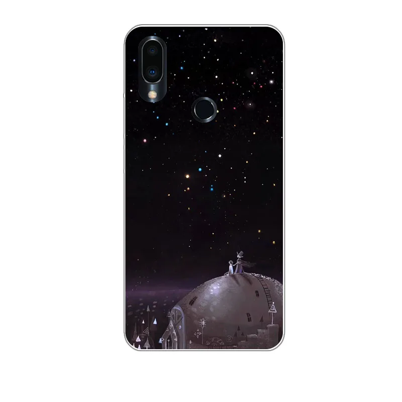 Чехол Meizu note 9 мягкий чехол из ТПУ с изображением космонавтов для телефона note9